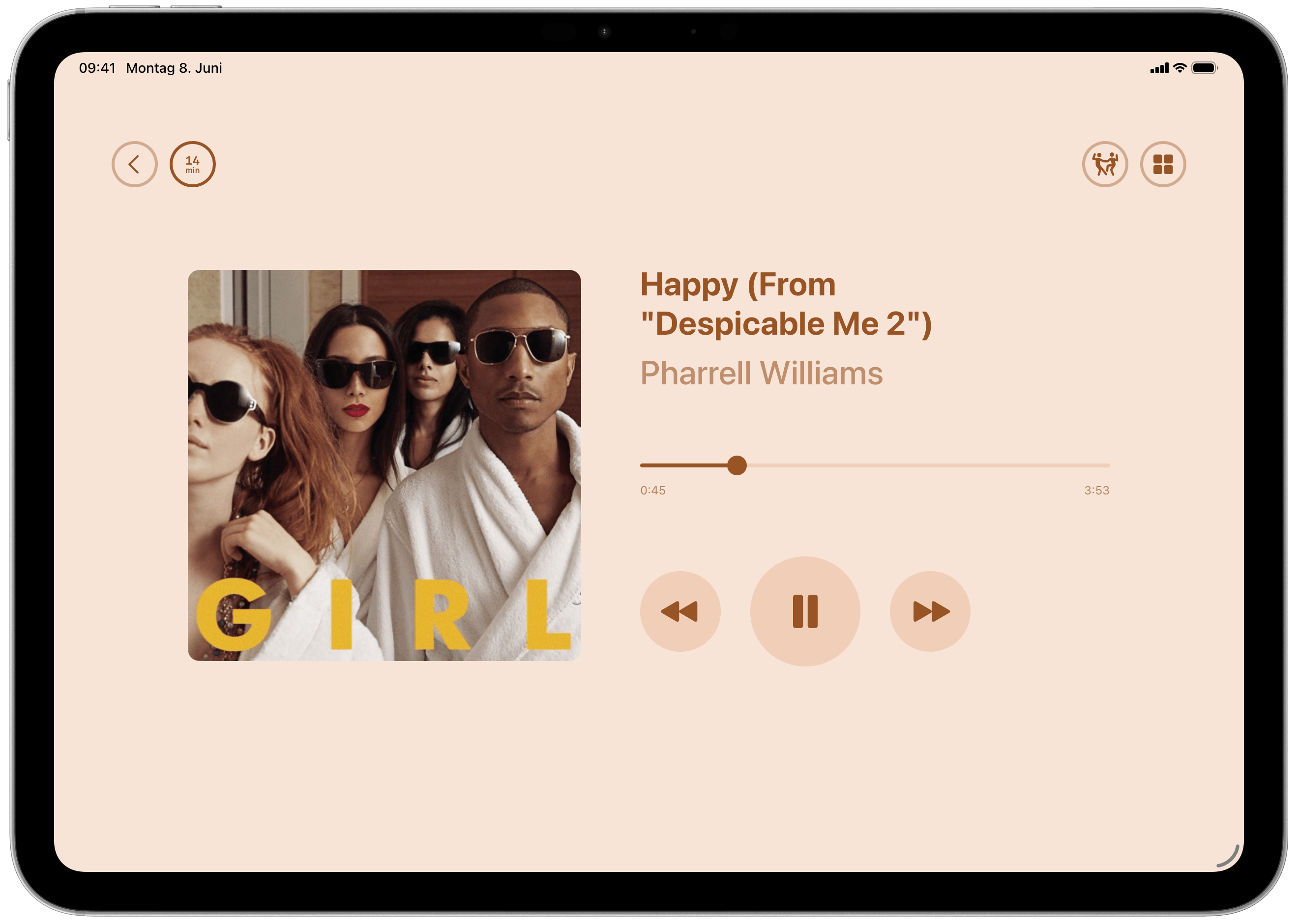 Muky audio player on iPad
