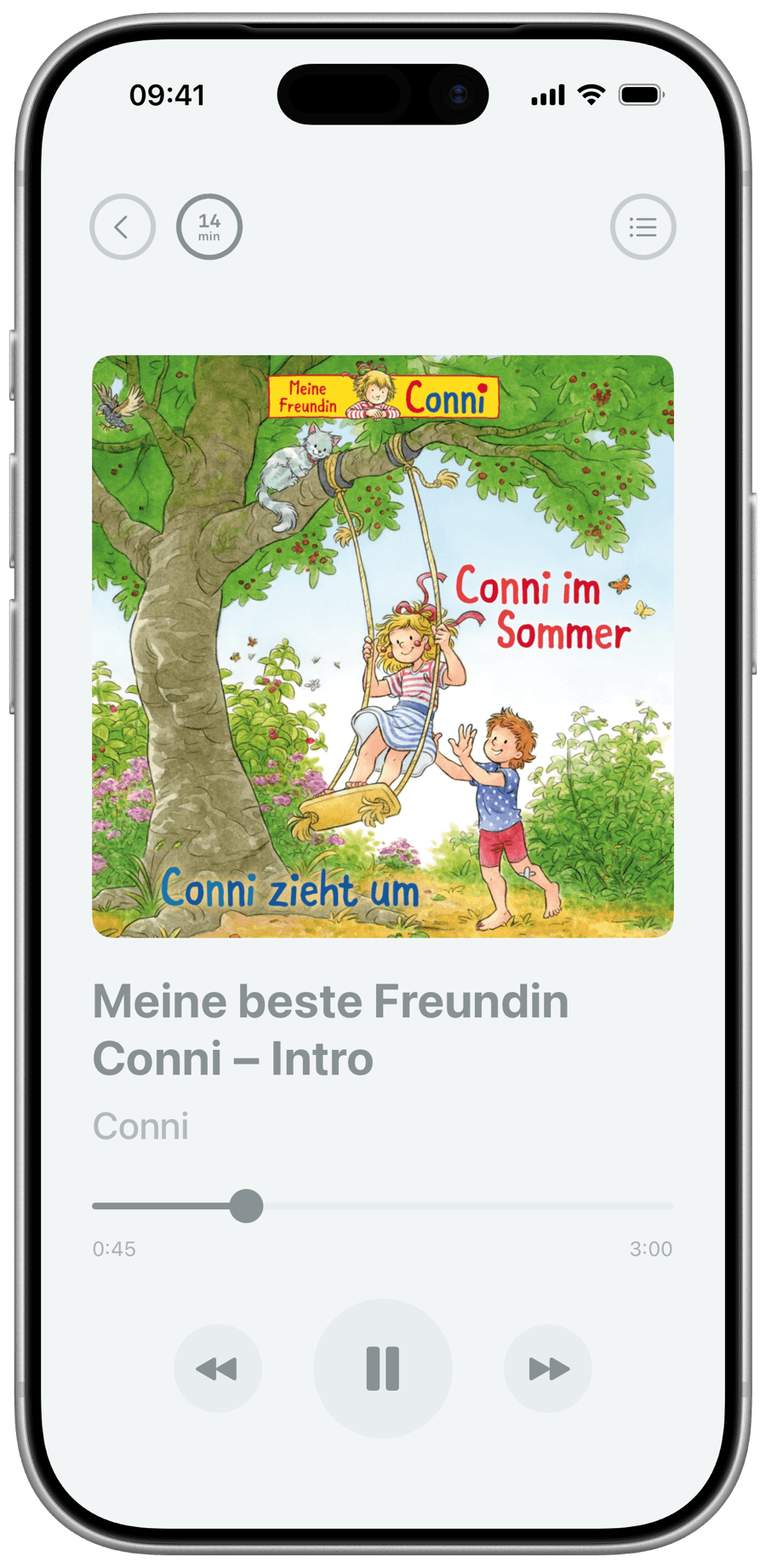 Muky audio player on iPhone